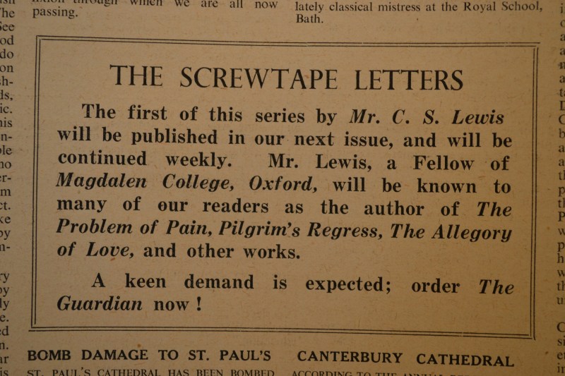 Cs Lewis The Screwtape Letters Quotes Caipm