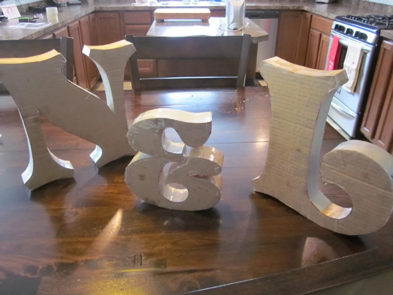 16 Inch Paper Mache Letters Caipm