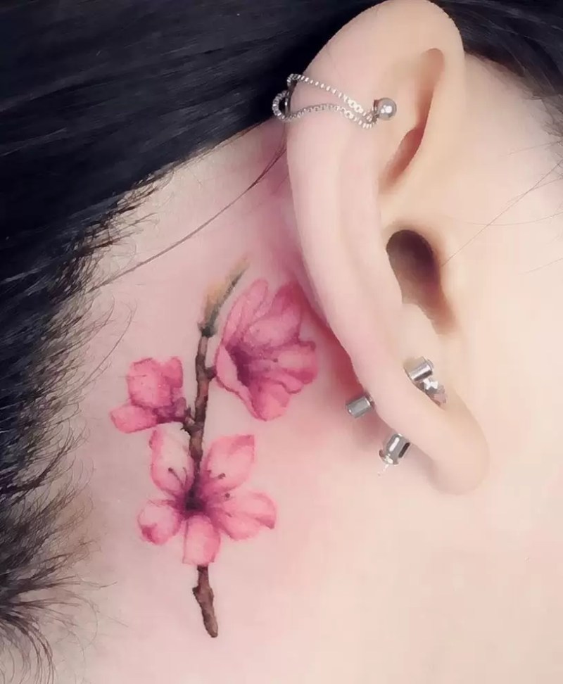 Chinese Letters Tattoo Behind Ear Caipm   Chinese Letters Tattoo Behind Ear 3d661f9b9 