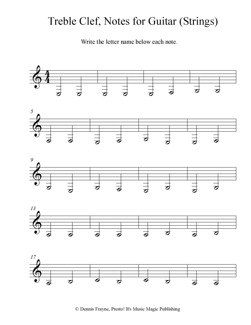 Notes For Beginners With Letters Caipm