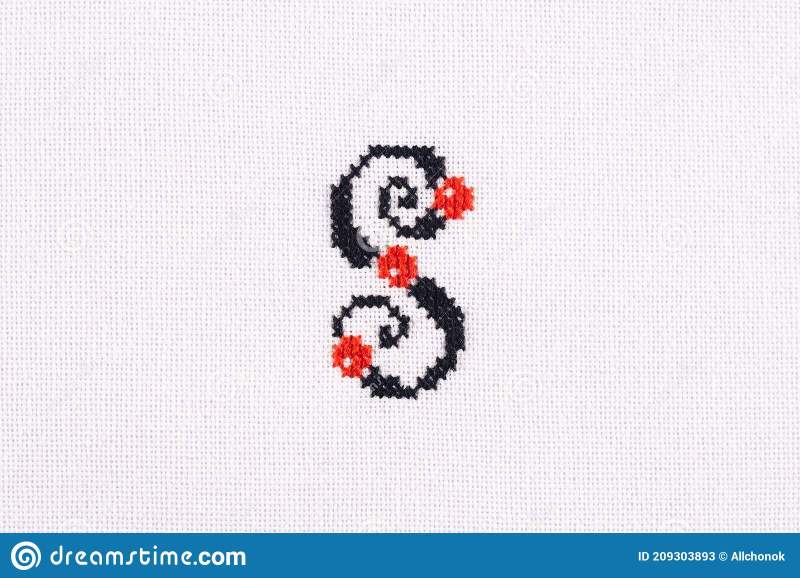 Cross Stitch Monogram Letters Caipm