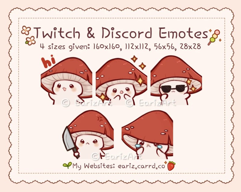 Discord Red Letters Emoji Caipm