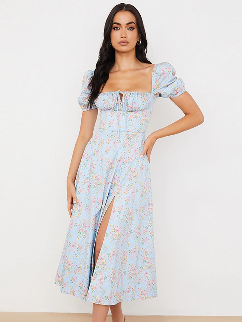 Love Letters Floral Midi Dress – Caipm