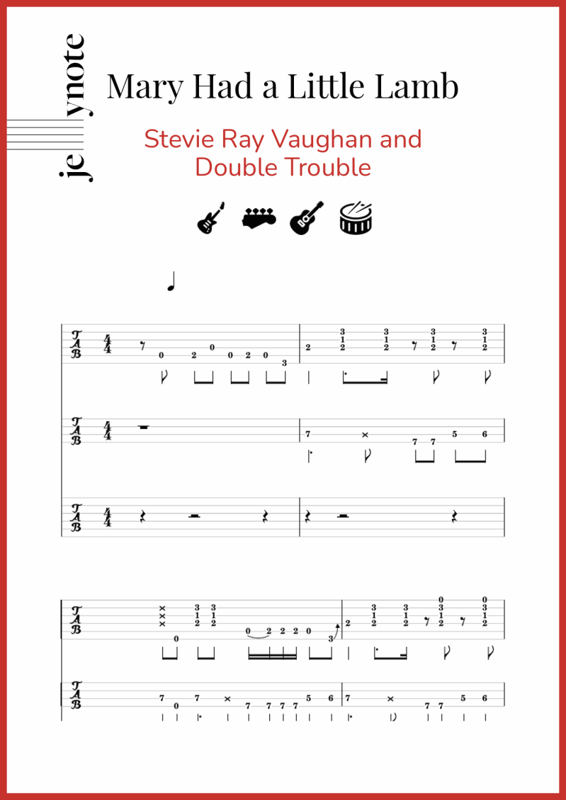 Mary Had A Little Lamb Notes With Letters Caipm