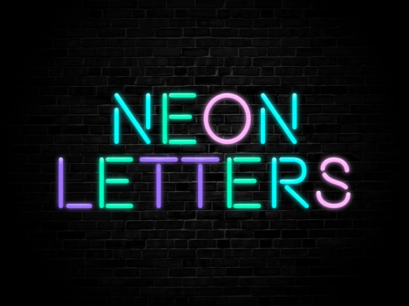 Neon Bulletin Board Letters Caipm
