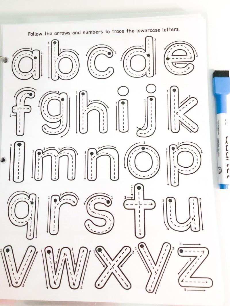 Trace letters with arrows caipm