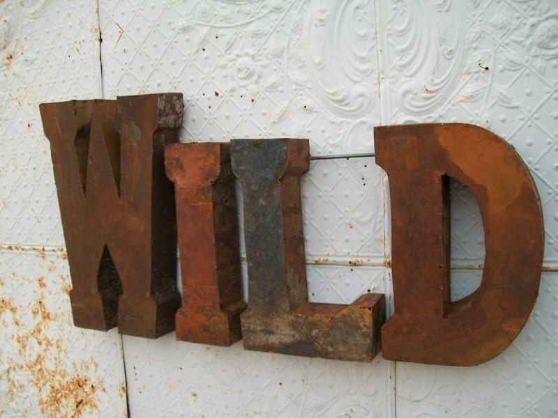 Vintage Metal Letters For Wall Caipm