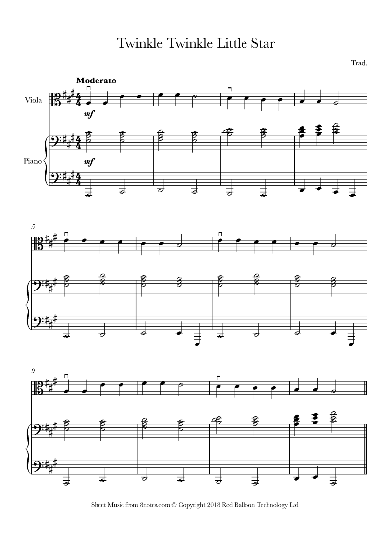 Viola Sheet Music With Letters – Caipm