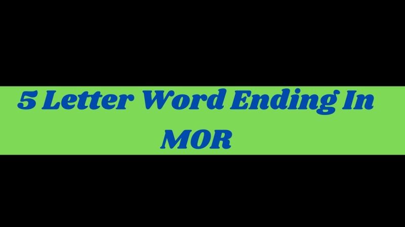  Words Ending In Mor 5 Letters Caipm