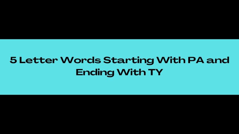 Words That End With Ty 5 Letters Caipm